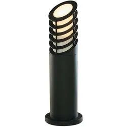 Steh Stand Lampe Leuchte Schwarz Alu Außen Veranda Terrasse Hof Weg Beleuchtung