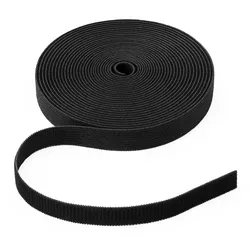 Klett-Kabelbinder 2m x 10mm Schwarz zuschneidbar für Kabelmanagement