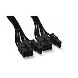 be quiet! PCIe Power Cable CP-6620 2x 6+2-pin Stromkabel für PC Netzteile CPU Kabel schwarz