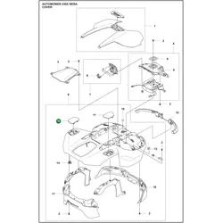 Original Husqvarna Abdeckung Radbürste links für Automower 430X NERA 430V NERA 450X NERA und 450V NERA