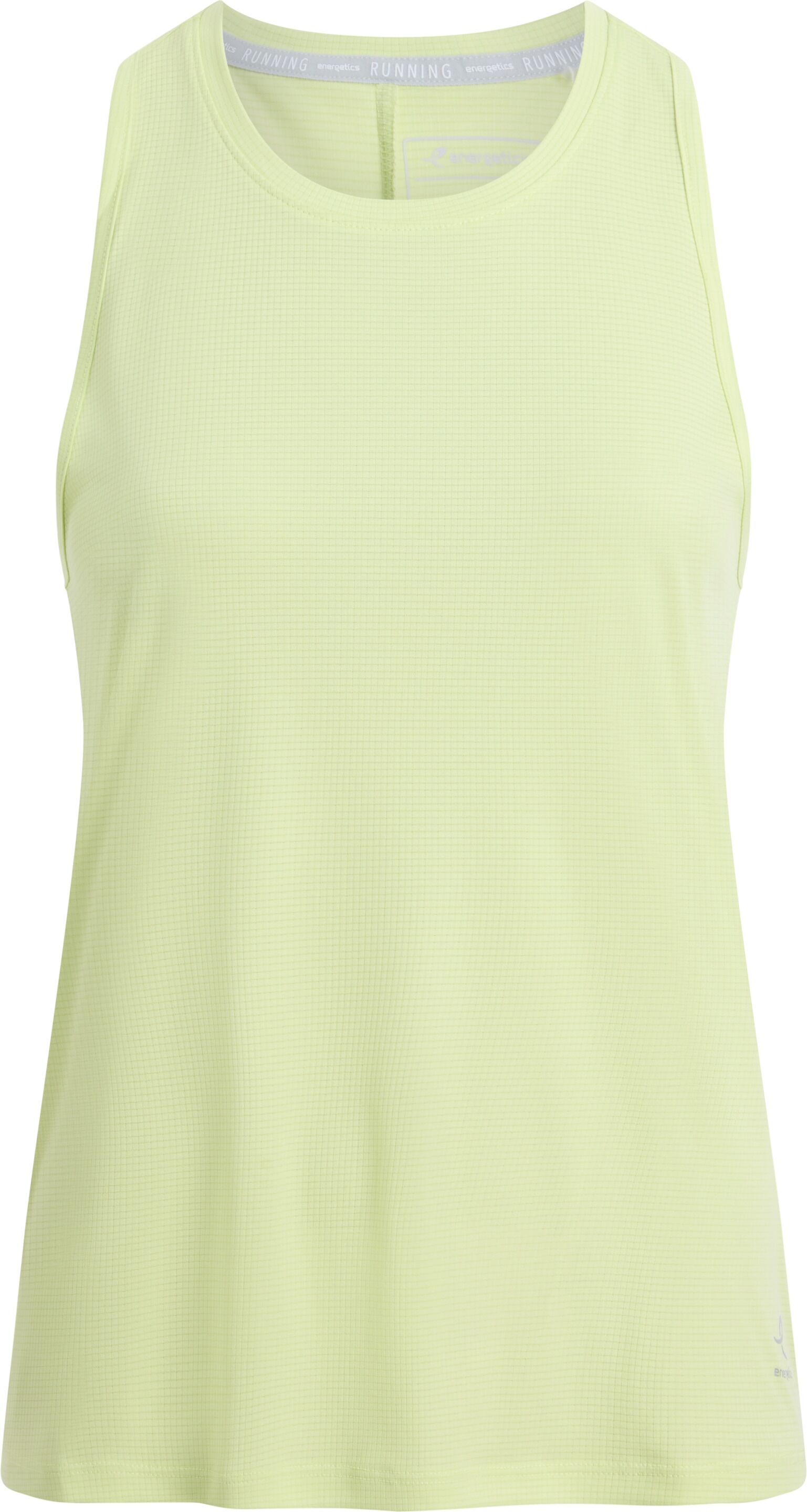 Lauftop ENERGETICS "DA.-TANK-SHIRT SL W", Damen, Gr. L, grün lime, Obermaterial: 100% Polyester, Tops Lauftop, mit DRY PLUS-Technologie, schnelltrocknend, atmungsaktiv, Loose Fit grün lime L
