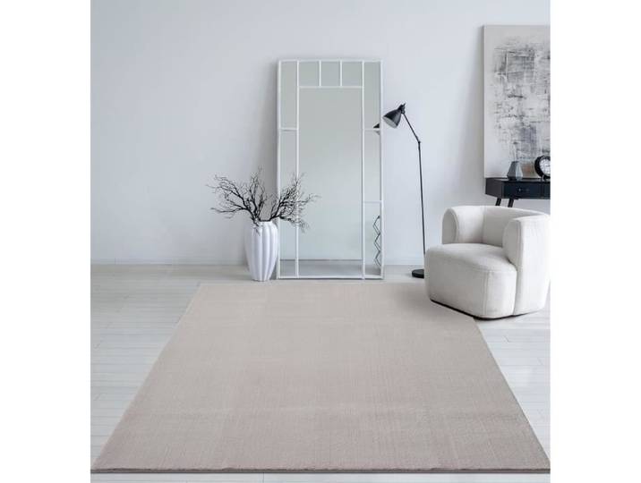Tapis Lavable - THE CARPET - Taos - 240x340 cm - Antidérapant - Beige