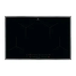 LIT8140M Induktionskochfeld autark 80cm Hob2Hood SliderTouch PowerFunktion Edelstahlrahmen