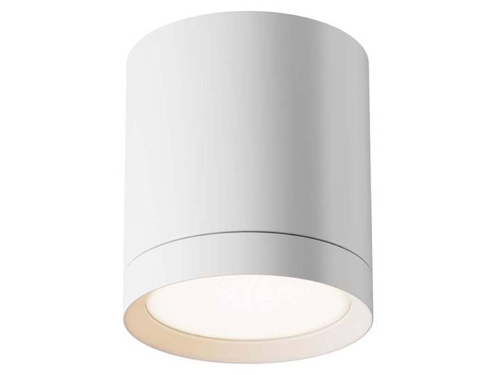 Plafonnier\, aluminium\, 1 flamme\, blanc\, D 8\,5 cm
