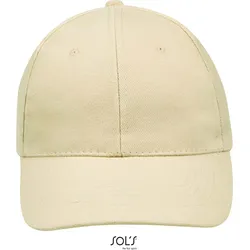 SOLS Unisex 6-Panel Baseball Kappe Klassische Cap 88100 beige one size