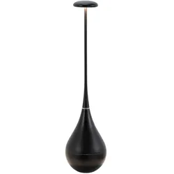 Zafferano Dondolina - Wiederaufladbare LED-Tischleuchte IP65, kabellos, Touch-Dimmer - italienisches Design, Farbe Schwarz