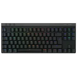 Logitech Gaming G515 LIGHTSPEED TKL Tactile Gaming Tastatur flache, kabellose Gaming Tastatur mit PBT-Tastenkappen, schwarz