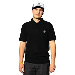 Sportex Classic Polo Shirt Herren (Black), Schwarz, M