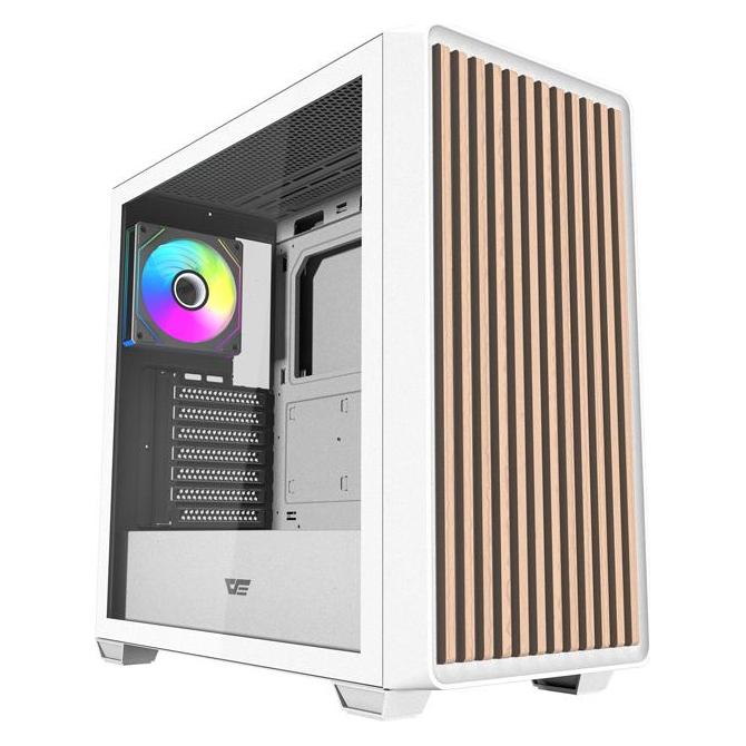 Darkflash Tech Darkflash DS900WD ATX computer case (White) + 4 fans (ATX, ITX, Mini-ATX) (DS900WD FANS_WHITE)