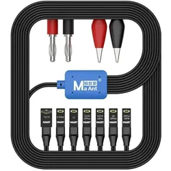 MaAnt Startstromkabel 8-in-1 iPhone 7-16, Weiteres Smartphone Zubehör, Schwarz