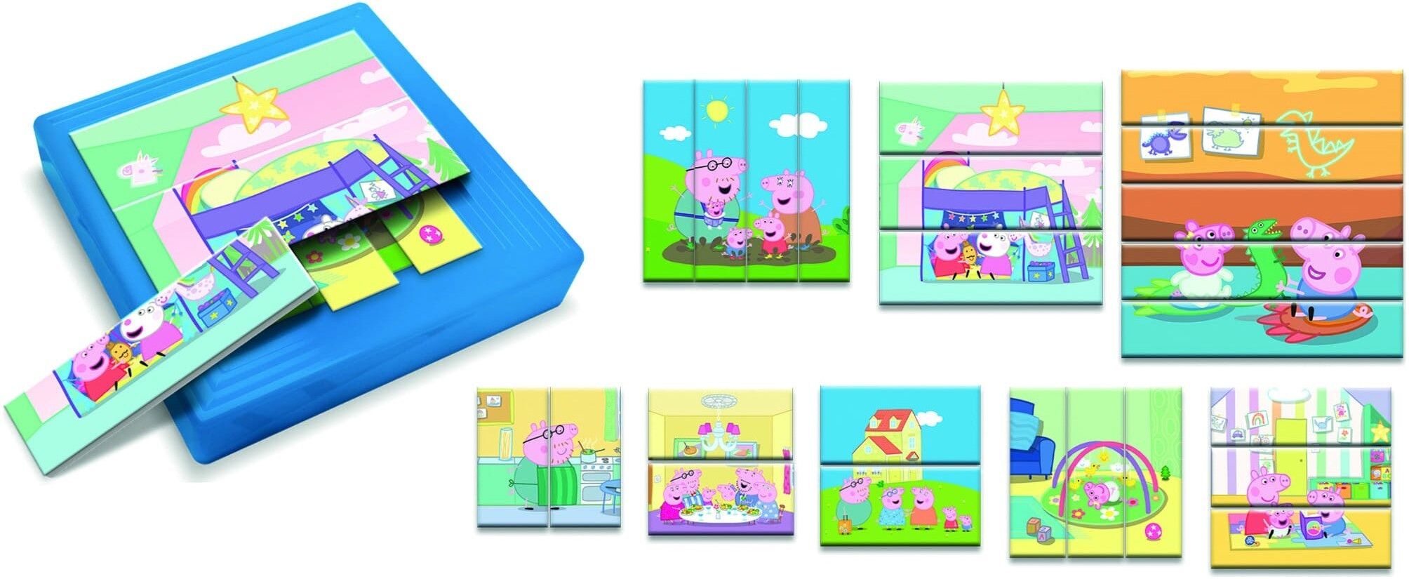 Lisciani Peppa Pig Progressive Puzzle - 8 Self-Correcting Nested Puzzles In One Box for Toddlers and Preschoolers