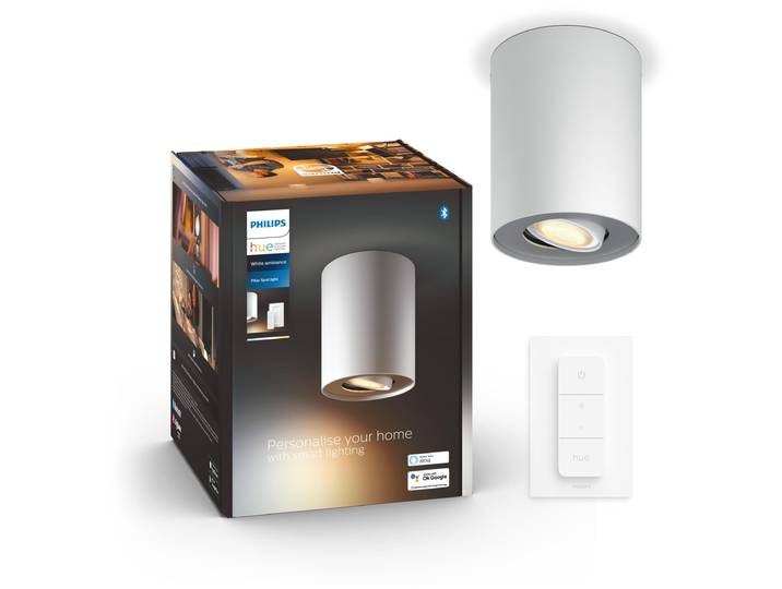 Philips Hue White Amb. Pillar Spot 1 flg. blanc 350lm DS