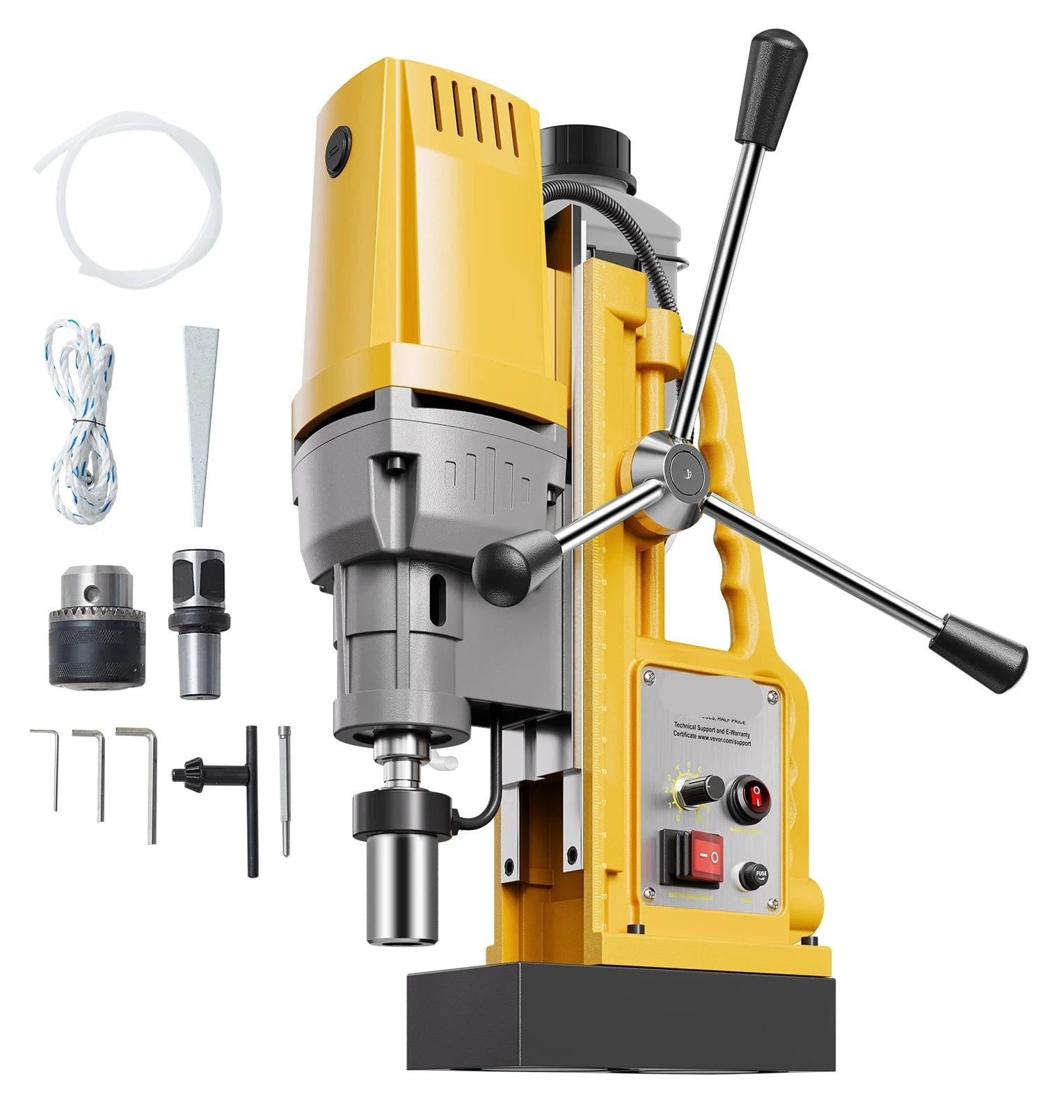 Selius Magneetboormachine 1450W met 6 Holboren Weldon Shank