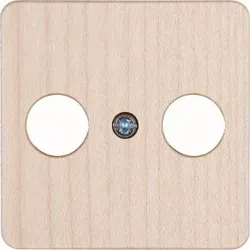 Kopp 358639189 MILANO - Antennen-Abdeckung für Antennensteckdose TV/RF, Farbe: ahorn