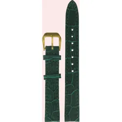 Certina - Leder Elegance 1 Lederband Gruen 13/12mm C600006858 - alligator-prägung,grün,kalb