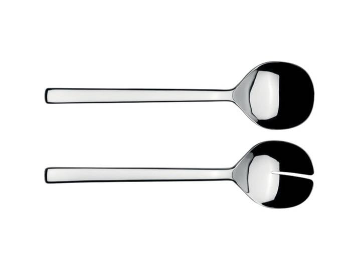 Alessi - Couverts à salade Ovale - Métal - Acier - Designer Ronan & Erwan Bouroullec