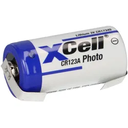 XCell CR123A Lithium Batterie 3V 1550 mAh mit U-Lötfahne – CR17345