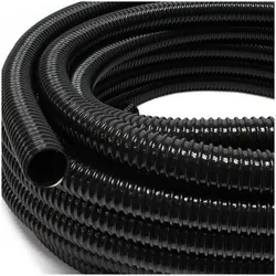 Wiltec, Wasserpumpe, 25m Förderschlauch Spiralschlauch 50mm (2") schwarz Saugschlauch