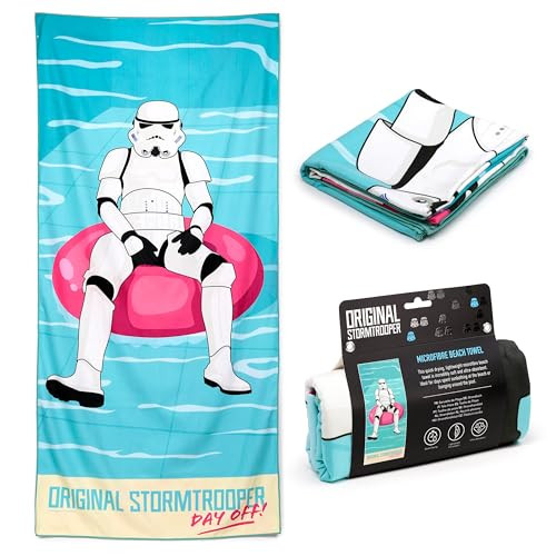 Puckator Stormtrooper Strandlaken van microvezel, 180 x 80 cm, The Original Stormtrooper
