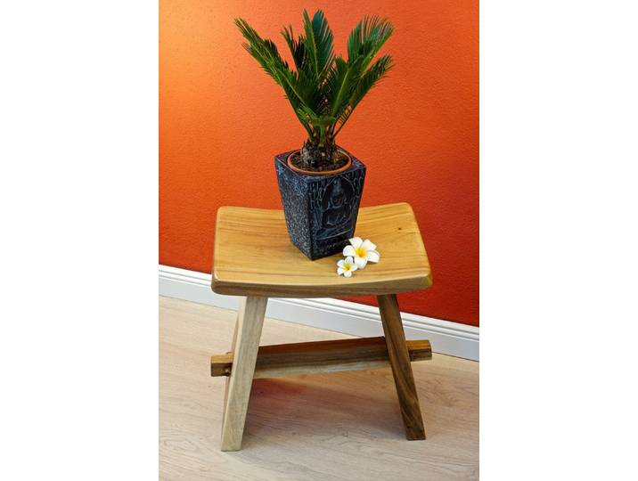 Kinaree Hocker Suar Holz Japan Hocker SUZIE, stabil, Handgefertigt, Massivholz