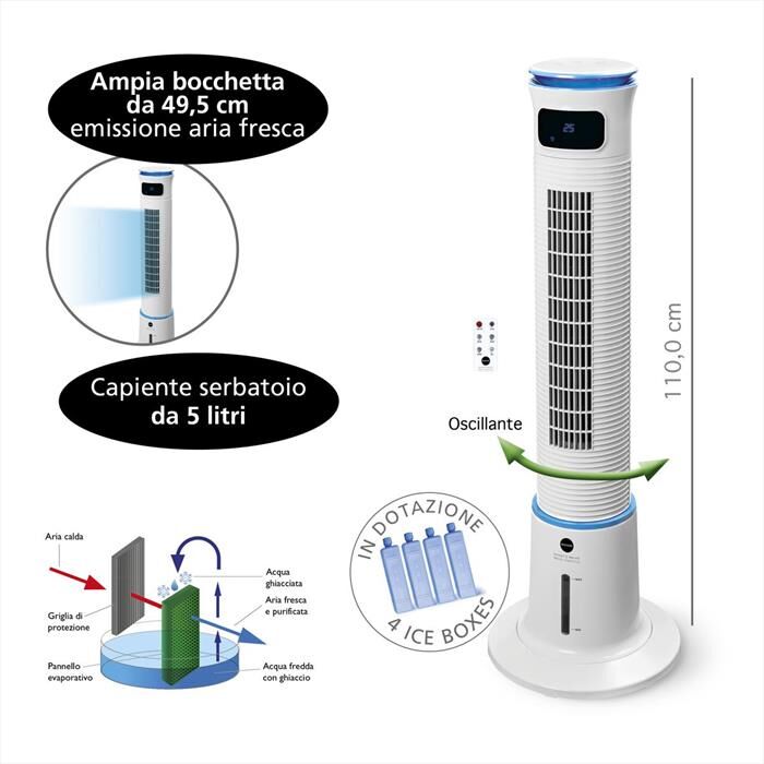 MACOM Ventilatore Breeze Tower Plus