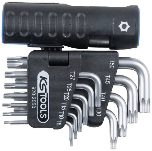KS Tools TX Winkelschraubendreher-Set TB 8,TB 10,TB 15,TB 20,TB 25,TB 27,TB 30,TB 40,TB 45,TB 50 10teilig