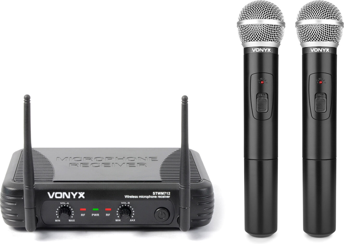 Vonyx Stwm712 Vhf-Mikrofonsystem 2-Kanal