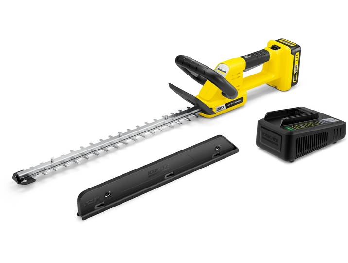 Akku-Heckenschere KÄRCHER HGE 3-18 BATTERY SET *EU , gelb, Gartenscheren-Maschinen, Akku-Heckenschere