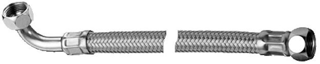 Schell Clean-Fix S Flexibler Schlauch 102190630 300 mm, lose, Winkel G 3/8 IG, Überwurfmutter G 3/8 IG, verchromt