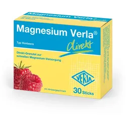Magnesium Verla direkt Himbeergeschmack 30 St Granulat