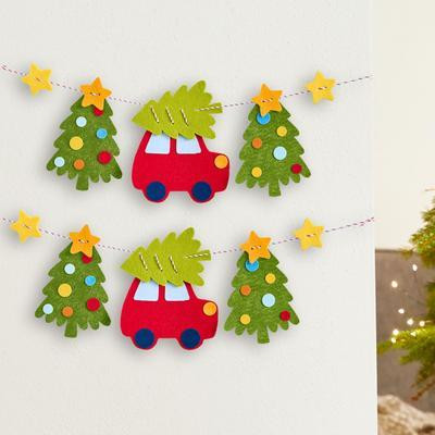 Knutselset Eerste Viltgirlande Kerstdecoratie