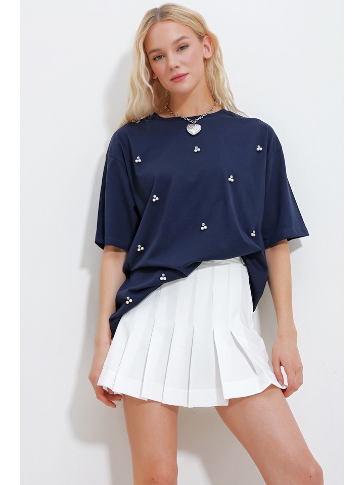 Trend Alacati Shirt in Dunkelblau - onesize