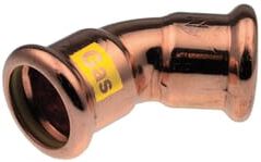 Pegler Yorkshire VSH Xpress Gas 45° Obtuse Elbow - 42mm
