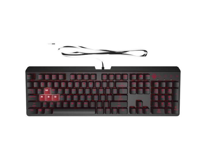 HP Clavier encodeur OMEN by, Standard, USB, Clavier mécanique, Noir 6YW75AA