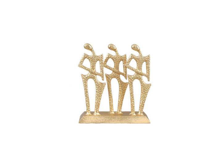 Sculpture de figurine en métal abstraite simple et moderne, ornement artistique pour salon, chambre à coucher, entrée, étude, décoration douce, accessoires pour la maison