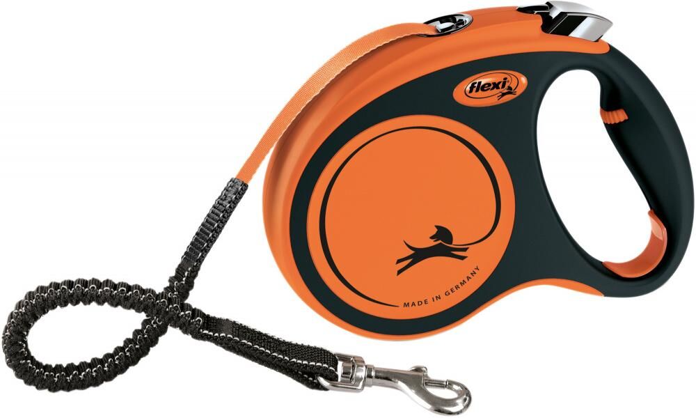 Hundeleine FLEXI "XTREME M:", orange (hellorange), Leinen, Hundeleine hellorange Einheitsgröße