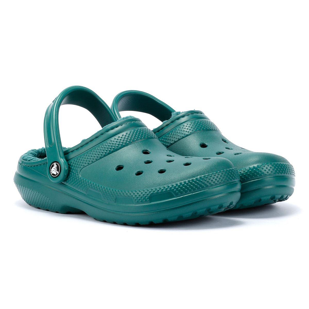Crocs Classic gevoerde damesklompen Emerald