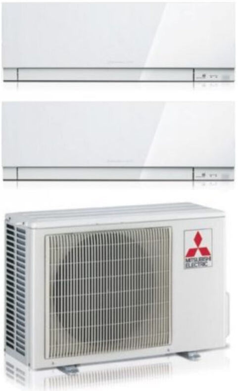 Mitsubishi Electric Condizionatore Climatizzatore Dual Split inverter Kirigamine Zen White MSZ-EF R-32 12000+12000 Colore Bianco con MXZ-2F53VF4 12+12