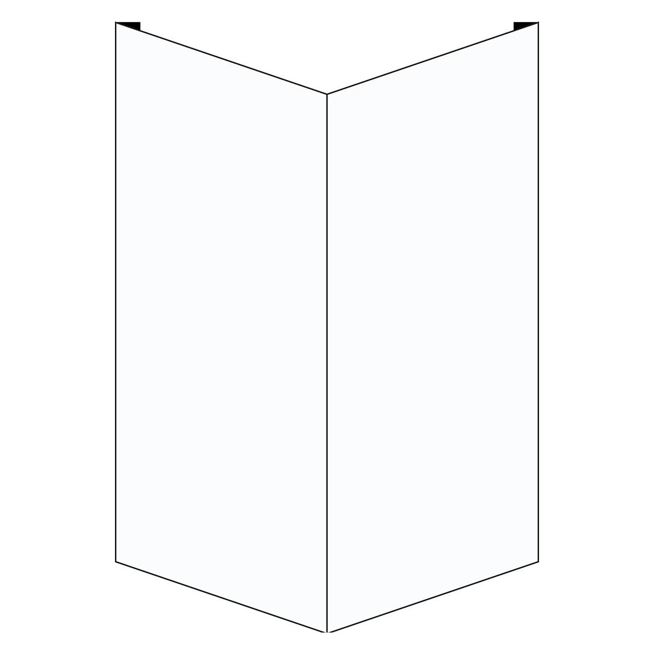 Brady BLANCO V 603x203-B0455, Fahnen- und Winkelschilder, Weiss, Blanko, 603 x 203mm (1 Stck) (V BLANK-603X203-B-455)