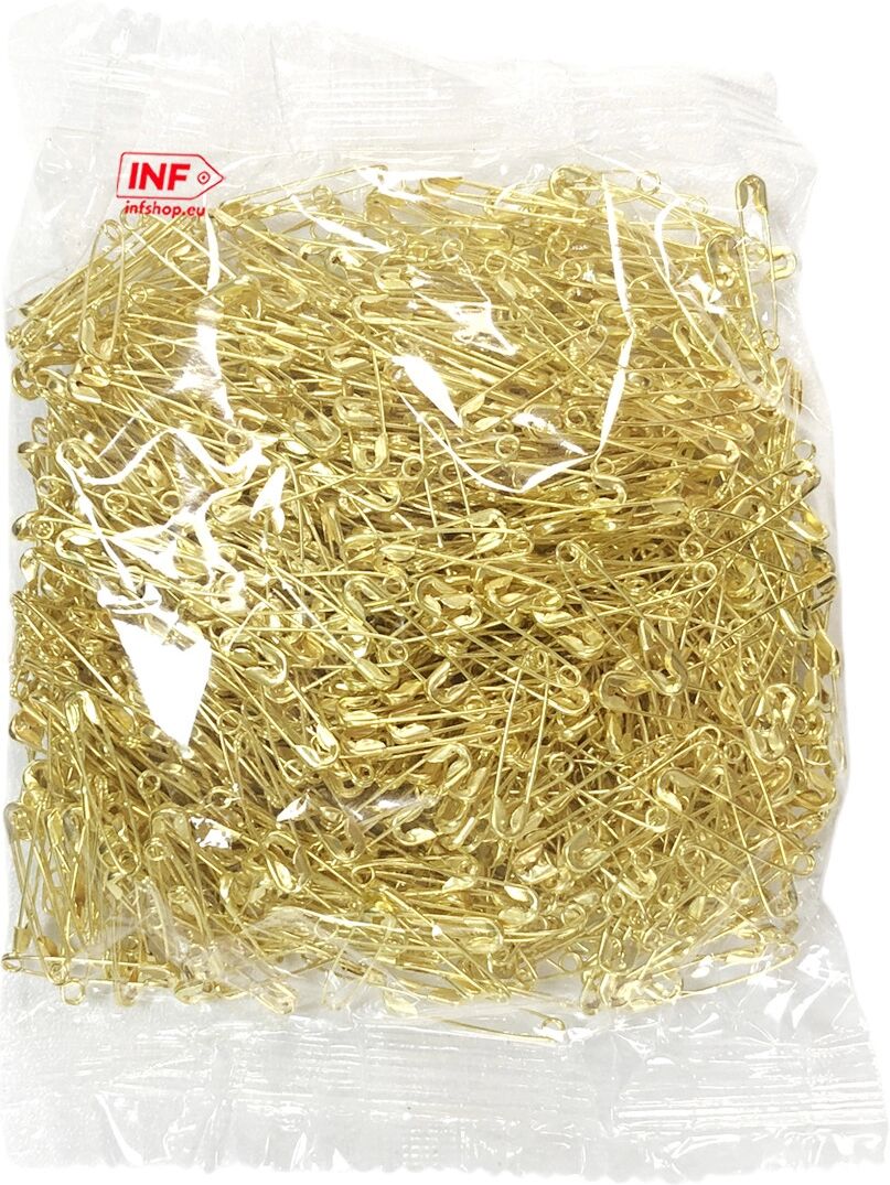 INF 22 mm Sicherheitsnadeln, 1000er-Pack Gold