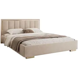 POLSTERBETT AURELIA 140x200 mit Stauraum für Bettwäsche und Rahmen