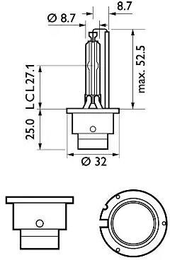 Philips 85122SYC1 Xenon-Brenner