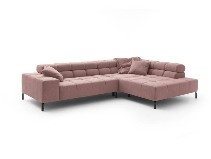 Candy Wilson Cord Ecksofa mit motorische Sitztiefenverstellung