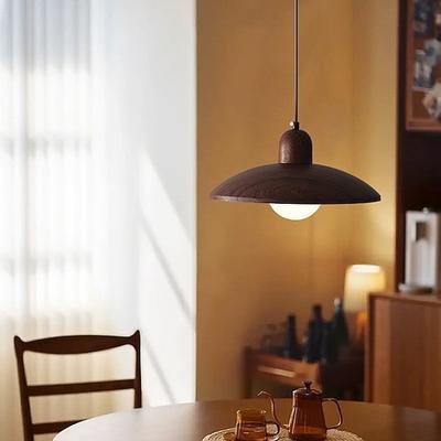 LED-Pendelleuchte warmweiß 30 cm 1-flammig Retro-Holzleuchter kreative Persönlichkeit Pendellaterne Lichtdesign moderne minimalistische Hängelampe G9 Hängeleuchten Flur Bar Arbeitszimmer Wohnzimmer