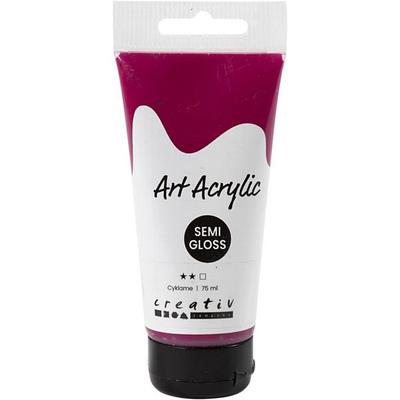 Creativ Company Acrylfarbe, Mattglänzend, Transparent, Zyklam, 75 ml/ 1 Fl.