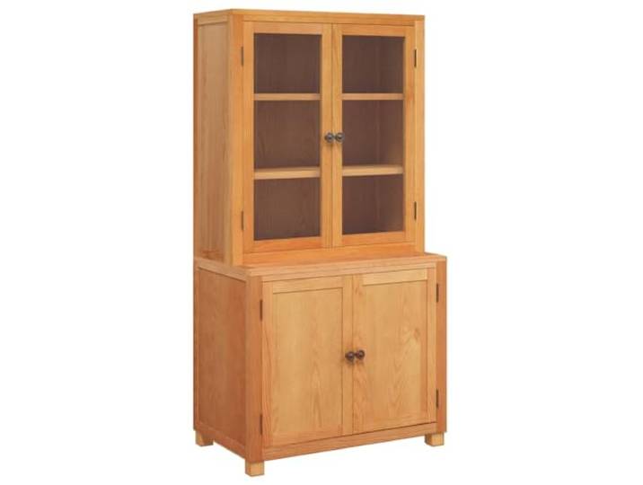 TUERYAFEK Aufbewahrungsschrank mit Tür 2er Set Eiche 80x50x160 cm Massivholz, Geräumige Fächer, Kippschutz, Modernes Design, Pflegeleicht
