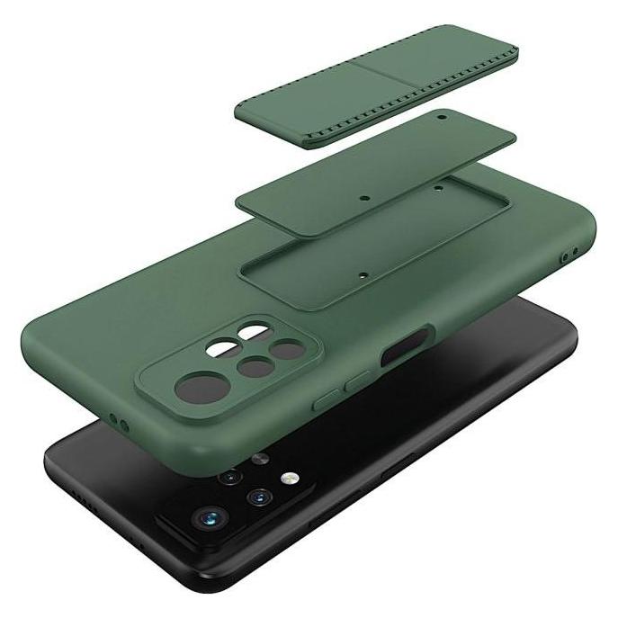 Wozinsky Kickstand Case Silicone Stand Cover for Xiaomi Redmi 10 Black (Xiaomi Redmi 10) (Wozinsky Kickstand Xiaomi Redmi 10 Black)