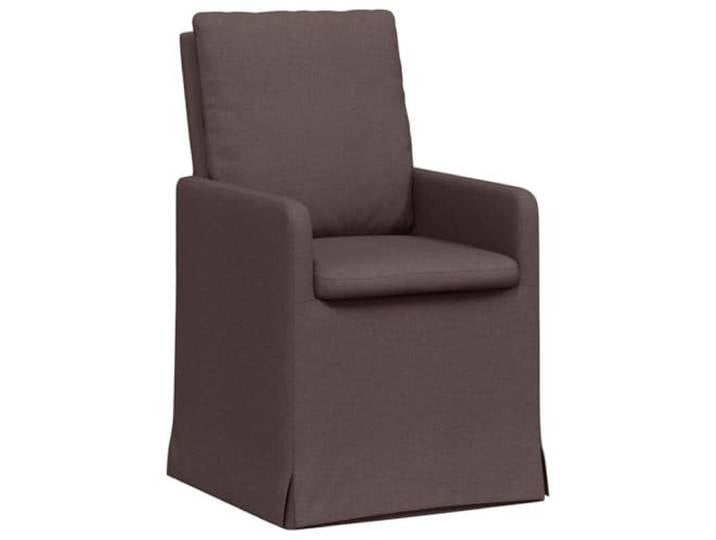Todiikf 2er Set Esszimmerstühle mit Rollen Armlehne Dunkelbraun Ergonomische Küchenstühle im 2er Set mit Stoffbezug und Rollen für volle Flexibilität im Esszimmer oder Wohnzimmer.