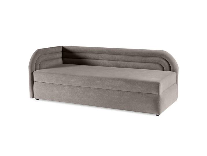 Beautysofa Polsterbett Cobi, Eckbett 80x200 cm mit Bettkasten, Hellbraun, Links, 80x200 cm, Schlafzimmer, Betten, Polsterbetten