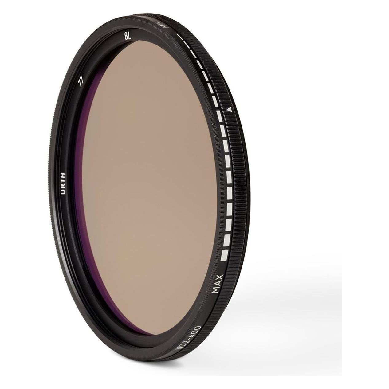 Urth 77mm ND2 400 (1 8.6 Stop) Variable ND Lens Filter (77 mm, ND Filter) (D234331)